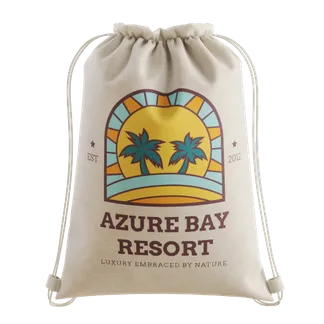 Custom Cotton Drawstring Bag - Custom Promo Now - CA