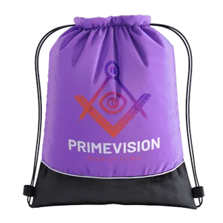 Two-tone Drawstring Bag - Custom Promo Now - CA