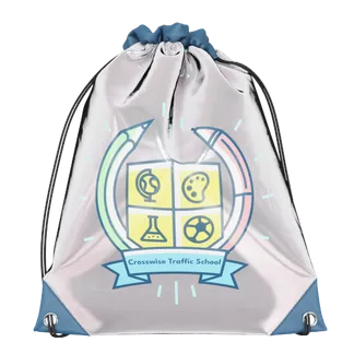 Custom Reflective Drawstring Bag - Custom Promo Now - CA