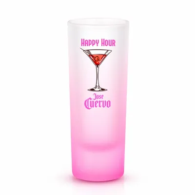 Tall Shot Glass - Colored & Frosted - Custom Promo Now - CA