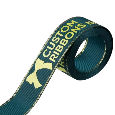 Metallic Edge Grosgrain Ribbon - Custom Promo Now - CA