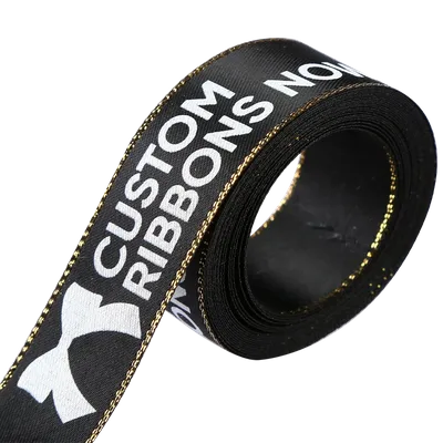Metallic Edge Satin Ribbon - Custom Promo Now - CA